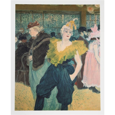 The Clownesse - Cha-U-Kao by Henri de Toulouse-Lautrec
